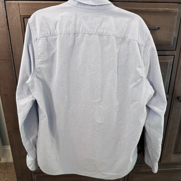 Abercrombie & Fitch Men’s Oxford Shirt Blue Long Sleeve Button Down Moose Logo X - Picture 5 of 8